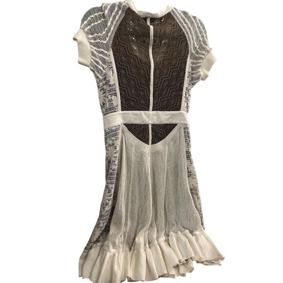 RARE $675 Byron Lars Beauty Mark NWT Dress White Cotton Lace 6 S Beautiful! - Picture 3 of 3